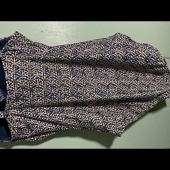 Nip Tuck Swimsuit  Navy with Pink patternOne Piece Size 4 - Picture 6 of 13